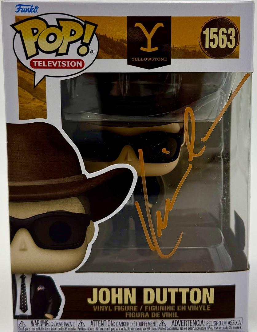 Kevin Costner Signed Funko Pop #1563 "Yellowstone" - SWAU COA